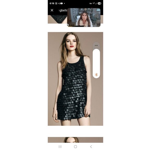 ZARA WOMENS Black Faux Leather Dress Sz S ART of WAR Vegan Party Night Out - Picture 1 of 8